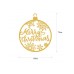 WALLXPERT Zidna dekoracija XMASGOLD 030