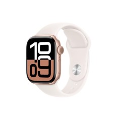 APPLE Watch S10 GPS 42mm Rose Gold Alu Case with Light Blush Sport Band - S/M (mwwh3qv/a)
