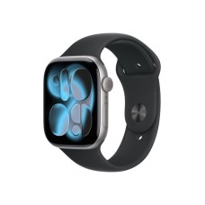 APPLE Watch S11 GPS 46mm Space Grey Aluminium Case with Black Sport Band - M/L (mev44et/a) APPLE Watch S11 GPS 46mm Space Grey Aluminium Case with Black Sport Band - M/L (mev44et/a)