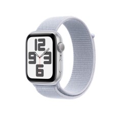 APPLE Watch SE2 v3 GPS 44mm Silver Alu Case with Blue Cloud Sport Loop (mxet3qv/a)