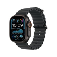 APPLE Watch Ultra2 v2 Cellular 49mm Black Titanium Case with Black Ocean Band (mx4p3se/a)
