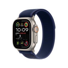 APPLE Watch Ultra2 v2 Cellular 49mm Natural Titanium Case with Blue Trail Loop - M/L (mx4l3se/a)