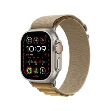 APPLE Watch Ultra2 v2 Cellular 49mm Natural Titanium Case with Tan Alpine Loop - Small (mx4e3se/a)