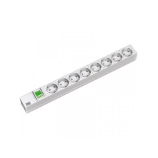 BACHMANN PDU Basic ALU 19'' 1U 8xšuko sa prekidačem,16A, kabl 2m 333.400