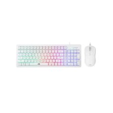 BARACUDA Tastatatura + miš ORCA /Membranska/RGB/US + 7200DPI/Optički/Bela