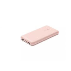 BELKIN BOOST CHARGE (10000 mAH) Power Bank with USB-C 15W - Dual USB-A - 15cm USB-A to C Cable - Pink