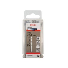 BOSCH Burgija za metal HSS-Co, DIN 338 4,5 x 47 x 80 mm pakovanje od 10 komada BOSCH Burgija za metal HSS-Co, DIN 338 4,5 x 47 x 80 mm pakovanje od 10 komada