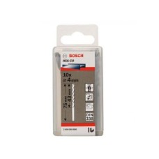 BOSCH Burgija za metal HSS-Co, DIN 338 4 x 43 x 75 mm pakovanje od 10 komada BOSCH Burgija za metal HSS-Co, DIN 338 4 x 43 x 75 mm pakovanje od 10 komada