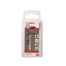 BOSCH Burgija za metal HSS-G, DIN 338 4,2 x 43 x 75 mm pakovanje od 10 komada BOSCH Burgija za metal HSS-G, DIN 338 4,2 x 43 x 75 mm pakovanje od 10 komada