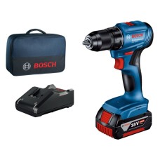 BOSCH plavi alat GSR 185-Li Akumulatorska bušilica - odvrtač 18V, 1x4.0 Ah + torba 06019K3005