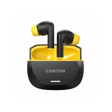 CANYON Slušalice HEXAGON 7 TWS ANC+ENC Wireless Charge Black Yellow CANYON Slušalice HEXAGON 7 TWS ANC+ENC Wireless Charge Black Yellow
