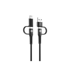 CELLY CELLY 4u1 kabl za telefon USB-C na USB-C sa USB-A & Lightning nastavcima POWER DELIVERY CELLY CELLY 4u1 kabl za telefon USB-C na USB-C sa USB-A & Lightning nastavcima POWER DELIVERY