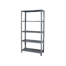 CRAFTER POLICA METALNA SIVA 187X100X40 CM 5 NIVOA F1GN58