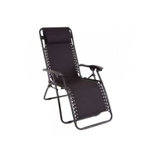 DAJAR Dj48067 stolica ležaljka relaks crna