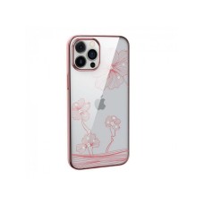 DEVIA Futrola Hard Case Crystal Flora za Iphone 13 pro max Rose Gold