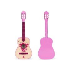 ECO TOYS Roze velika gitara za decu