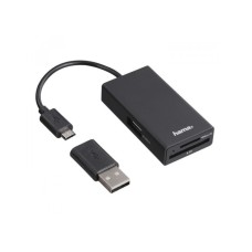 HAMA USB 2.0 OTG Hub/Citac Kartica Za Telefon/Tablet/PC
