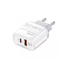 LDNIO A2421C 22.5W Kućni punjač sa USB-C crvenim kablom