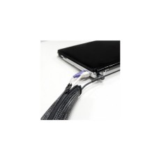 LOGILINK Fleksibilna zaštita za kablove sa rajfešlusom 2m x 30mm crna