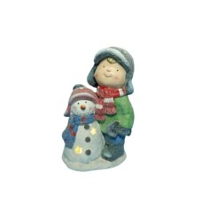 MILENIJUM Novogodišnji ukras Dečak sa sneškom 42/70228 MILENIJUM Novogodišnji ukras Dečak sa sneškom 42/70228