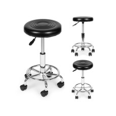 ModernHome Rotirajuca stolica, kozmeticka, medicinska, i podesiva, crna - ModernHome ModernHome Rotirajuca stolica, kozmeticka, medicinska, i podesiva, crna - ModernHome