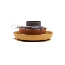 Nattou Set za večeru - 4 elementa oker (A074928) Nattou Set za večeru - 4 elementa oker (A074928)