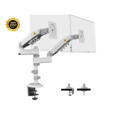 NORTH BAYOU H180 stoni nosač za dva monitora beli 17-27 inča