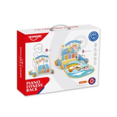 PERTINI 2u1 interaktivna guralica i teretanica plava