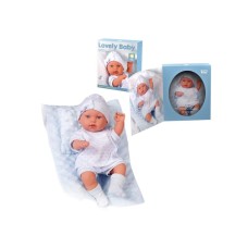 PERTINI Lutka Lovely Baby 33cm sa jastukom plava