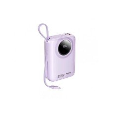 REMAX RPP-73 Purple 35W Power Bank with 2 Fast Charging Cables 20000mAh REMAX RPP-73 Purple 35W Power Bank with 2 Fast Charging Cables 20000mAh