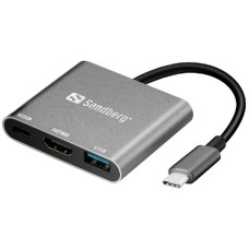 Sandberg USB-C na HDMI+USB A+USB-C (136-00) Sandberg USB-C na HDMI+USB A+USB-C (136-00)