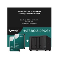 SYNOLOGY NAS Bundle DS923+ sa preinstaliranim 2 x 6TB HAT3300-6T