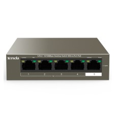 TENDA TEF1105P-4-63W 5-Port 10/100Mbps Desktop Switch with 4-Port PoE