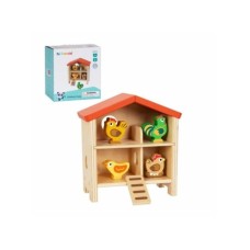 TOOKY TOY Drvena igračka Kućica za kokoške HP071 107/52725 TOOKY TOY Drvena igračka Kućica za kokoške HP071 107/52725