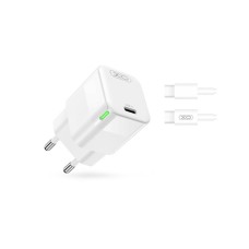 XO XO kućni punjač od 30W 1x USB-C + cable USB-C - USB-C