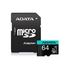A DATA UHS-I U3 MicroSDXC 64GB V30S class 10 + adapter AUSDX64GUI3V30SA2-RA1 A DATA UHS-I U3 MicroSDXC 64GB V30S class 10 + adapter AUSDX64GUI3V30SA2-RA1