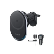 ANKER Prime 25W MagGo bežični + auto punjač sa USB-C M/M kablom, crni