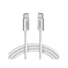 ANKER Zolo USB tip-C kabl M/M 1m, za Apple, super brzo punjenje 240W/480Mbps, pleteni, beli