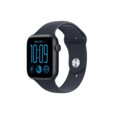 APPLE Watch SE 3 GPS 44mm Midnight Aluminium Case with Navy Blue Sport Band - M/L (MJL94RK/A)