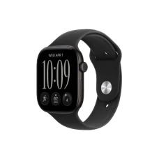 APPLE Watch Series 12 GPS 46mm Black Aluminium Case with Black Sport Band - S/M (MJEK4WF/A) APPLE Watch Series 12 GPS 46mm Black Aluminium Case with Black Sport Band - S/M (MJEK4WF/A)