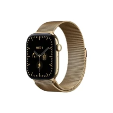 APPLE Watch Series 12 GPS + Cellular 46mm Radiant Gold Titanium Case with Radiant Gold Milanese Loop - M/L (MJGV4WF/A) APPLE Watch Series 12 GPS + Cellular 46mm Radiant Gold Titanium Case with Radiant Gold Milanese Loop - M/L (MJGV4WF/A)