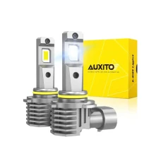 AUXITO LED Sijalice H10 za Maglu – 6500K Hladno Bela, 9000 lm H10-M6F-W2