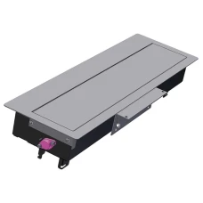BACHMANN TOP FRAME Ugradni nosač modula sa poklopcem, 8 mesta, srebrn BACHMANN TOP FRAME Ugradni nosač modula sa poklopcem, 8 mesta, srebrn