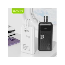 Bavin Power bank 20000mAh 22,5W Type C & Ligtning kabl bela Bavin Power bank 20000mAh 22,5W Type C & Ligtning kabl bela