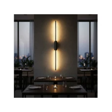 BBLINK Crna zidna LED lampa 12W 3000K IP20 1m