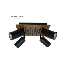 BBLINK TALIA 68 SPOT SVETILJKA 4*GU10 CRNA/DRVO