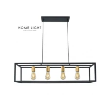 BBLINK TALIA 77 LUSTER 4*E27 CRNA/ZLATO