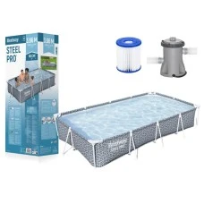 BESTWAY Bazen sa metalnom konstrukcijom i filter pumpom 366x201x66cm Steel pro
