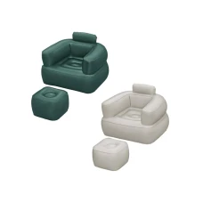 BESTWAY Comfi Cube fotelja na naduvavanje sa tabureom 107x99x80 cm (dve boje)