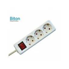 Biton Electronics Prenosna priključnica 3 / 3 met prekidač PP/J 3X1.5mm (ET10105)